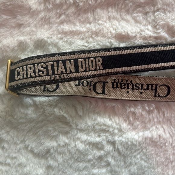 Dior Black Saddle Bag Strap (adjustable) - Picture 4 of 6